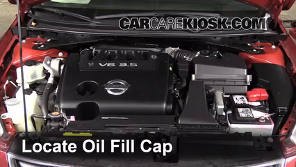 2011 Nissan Altima SR 3.5L V6 Sedan Oil Add Oil